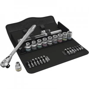 Image of Wera Zyklop Metal 8100 SC 8 Bit set Metric 1/2 (12.5 mm) 28 Piece 05004078001