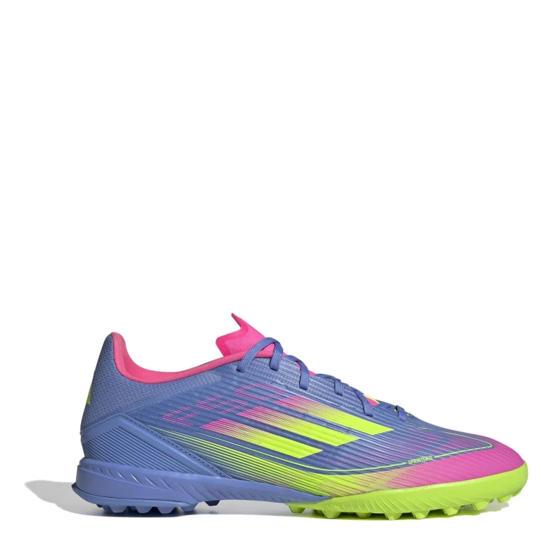 Image of adidas F50 League Astro Turf Football Boots Blue/Lemon male 6 (39.3)