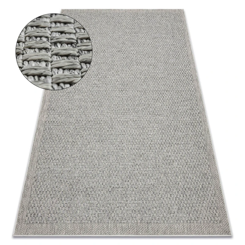 Image of RugsX Carpet Origi 3667 Grey - Flat-Woven Sisal String 78X150 Cm