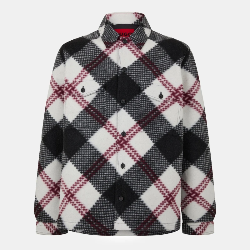 Image of Hugo Mens Enalu Tailored Fit Overshirt Open Misc male XS