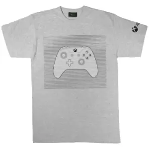 Image of Xbox Womens/Ladies Mono Controller Boyfriend T-Shirt (XL) (Grey Heather)