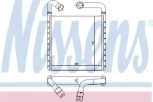 Image of Nissens Radiator Heat Matrix interior 73943
