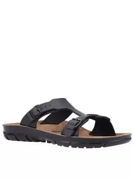 Image of Birkenstock Sofia Flat Sandals - Black, Size 3, Women