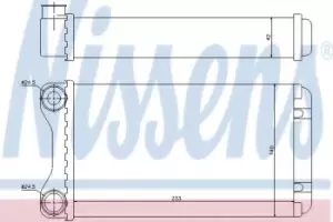 Image of Nissens Radiator Heat Matrix interior 70226