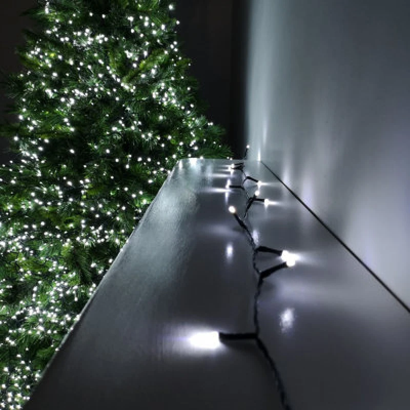 Image of Samuel Alexander 380 LED 23M Premier Christmas Outdoor 8 Function Timer Lights In Cool White