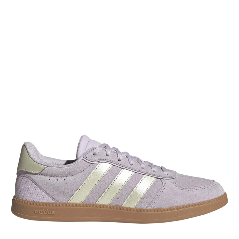 Image of adidas Breaknet Sleek Suede Womens Shoes Lilac Ice female 7 (40.7)