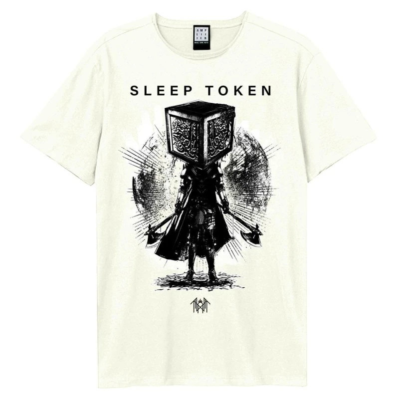 Image of Amplified Amplified Men Axe Samarui Sleep Token T-Shirt in White Size: 3X-Large White XXXL Male 5063806694953
