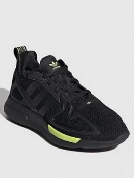 Image of Adidas Originals Zx 2K Flux Junior Trainers - Black