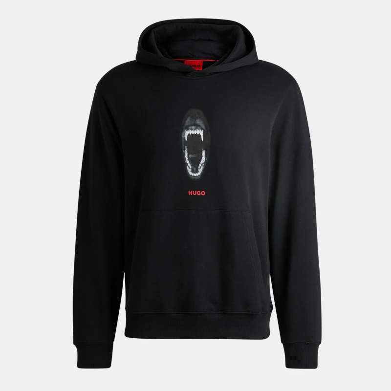 Image of Hugo Mens Dartchon Hoodie Black 001 male XS