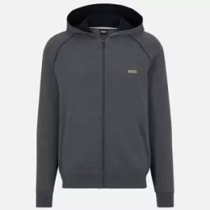Image of BOSS Bodywear Mix and Match Stretch-Cotton Jersey Hoodie - XXL
