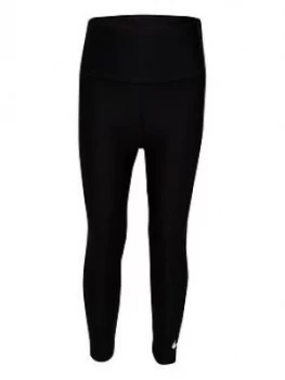 Image of Nike Younger Girls High Waisted Leggings - Black, Size 4-5 Years