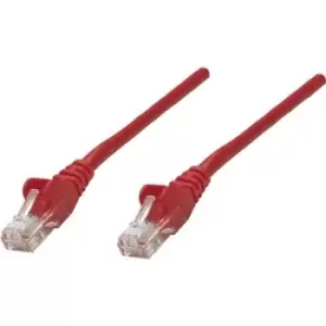 Image of Intellinet 318198 RJ45 Network cable, patch cable CAT 5e U/UTP 0.50 m Red