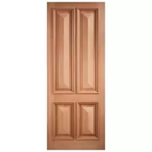 Image of Islington External Unfinished Hardwood 4 Panel Door - 838 x 1981mm