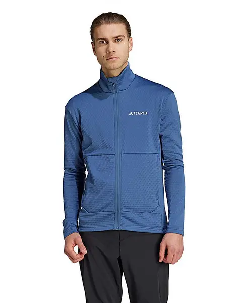 Image of Adidas adidas Terrex Full Zip Fleece Jacket Steel Male M37/40 EX69902