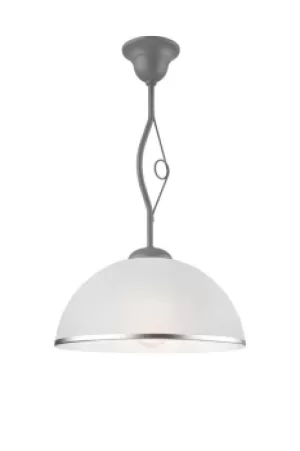 Image of Retro Ii New Colours Dome Pendant Ceiling Lights Silver, 1x E27