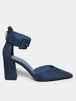 Image of Long Tall Sally Pointed Court Heel - Navy, Size 10, Women