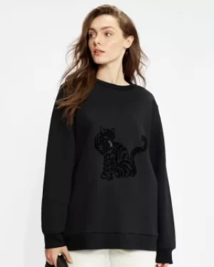 Image of Cat Graphic Sweatshirt
