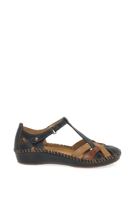 Image of Pikolinos Womens Vallarta Casual Sandals in Navy Size: 4 Navy Female 4
