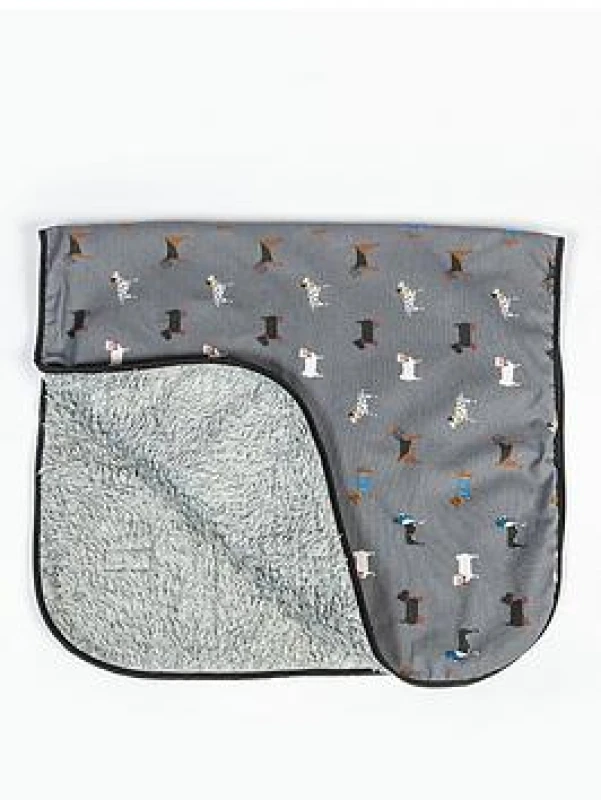 Image of FatFace Marching Dogs Blanket Large, Multi 77813