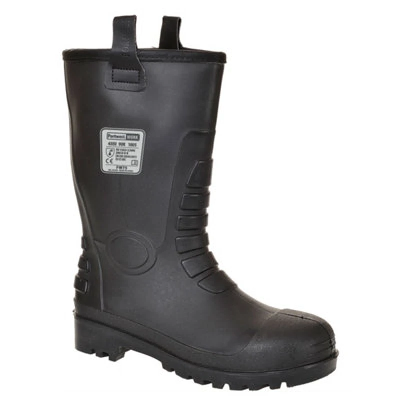 Image of Portwest Neptune S5 CI Waterproof Rigger Safety Boots FW75BKR48 Colour: Black