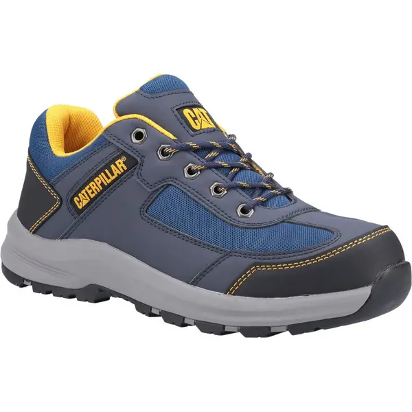 Image of CAT Workwear Mens Elmore Safety Work Trainers UK Size 6 (EU 40) NAVY CAT749-NAVY-6