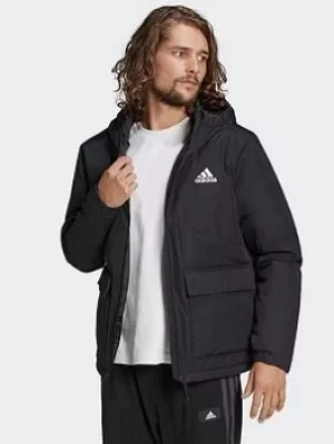 Image of adidas Bsc Sturdy Hooded Jacket, Black Size XS Women