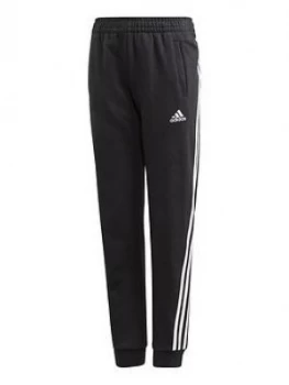 Image of adidas Girls 3-Stripes Pant - Black, Size 5-6 Years, Women