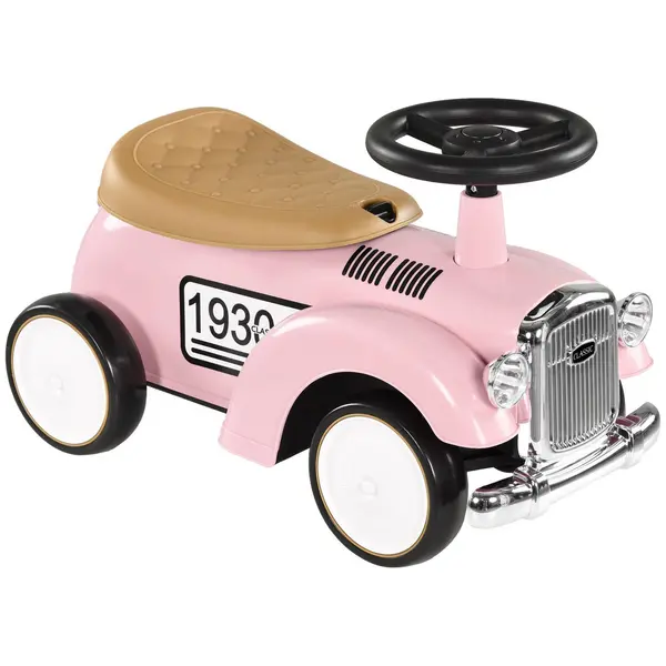 Image of AIYAPLAY Kids Ride on Sliding Car with Under Seat Storage and Safety Design Pink