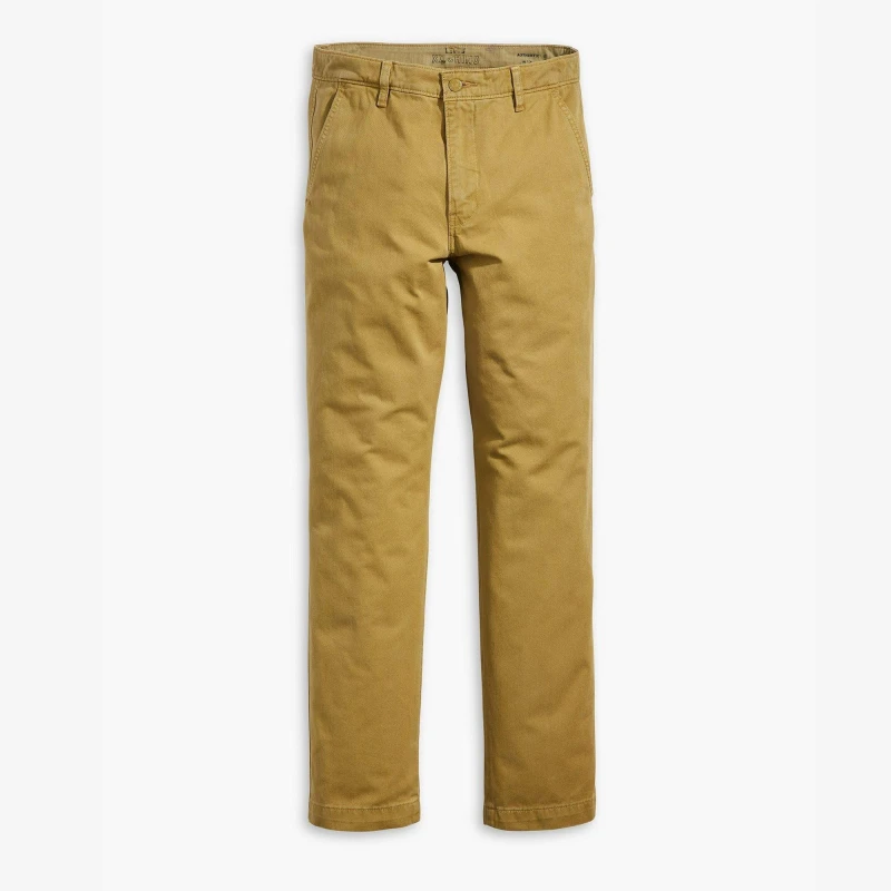 Image of Levis XX Chino Authentic Straight Trousers GD Brit Khaki male 38W R