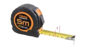 Image of Beta Tools 1691BM Measuring Tape Bimaterial ABS Casing 5m 016910205
