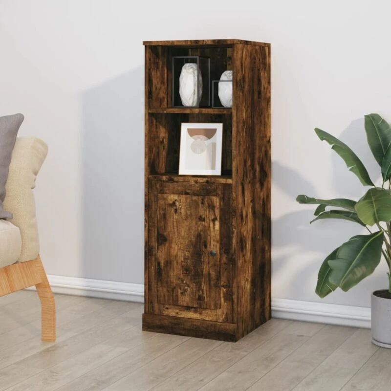 Image of VIDAXL Highboard Smoked Oak 36x35.5x103.5cm Engineered Wood Vidaxl 8720845792152
