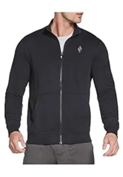 Image of Skechers Mens Go Walk Everywhere Zip Up Casual Jacket Medium Bold Black SKE1914-BLK-M