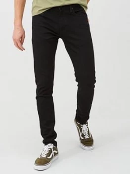 Image of Levis Skinny Taper Jeans Stretch Performance Denim - Stylo, Stylo, Size 36, Length Regular, Men