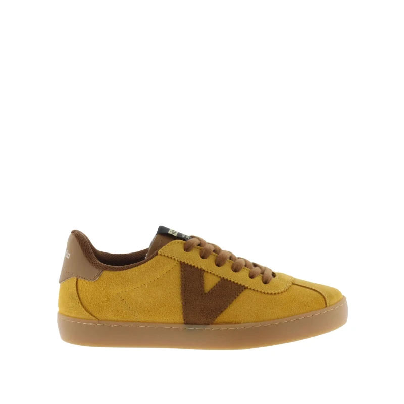 Image of Victoria Retro leather split toe trainers Victoria Berlin Ciclista Jaune Unisex 36