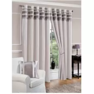 Image of Denver Eyelet Curtain - 66X72 - Silver