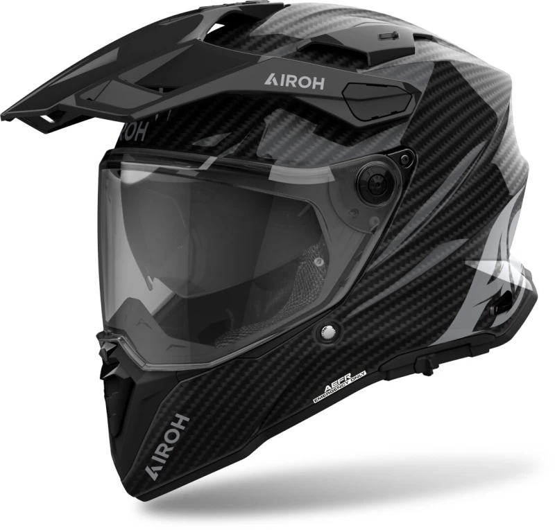 Image of Airoh Commander 2 Carbon Glossy Carbon Adventure Helmet Size L
