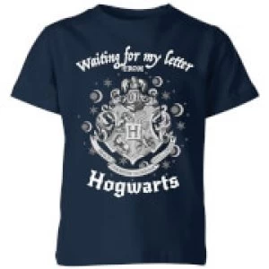 Image of Harry Potter Waiting For My Letter From Hogwarts Kids T-Shirt - Navy - 9-10 Years