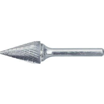 Image of York - 3 X 11MM Conical Shape Carbide Rotary Burr - Cut 9 Chipbreaker (3MM Shank)