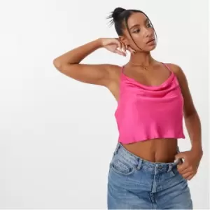 Image of Jack Wills Satin Cami Top - Pink