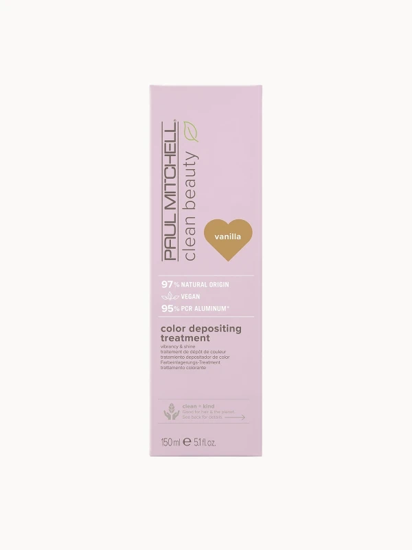 Image of Paul Mitchell Clean Beauty Color Depositing Treatment Vanilla 150ml