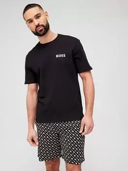 Image of BOSS Bodywear Relax Shortie Pyjama Set, Beige, Size S, Men