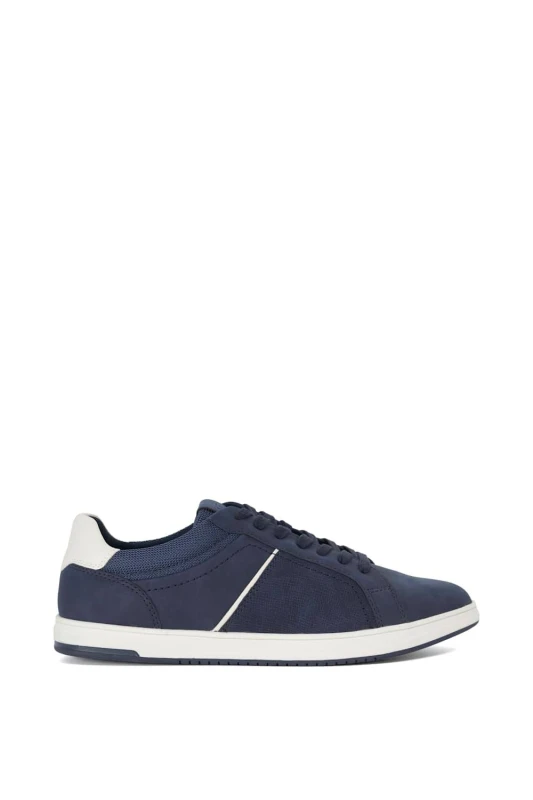Image of Dune London Mens 'Tazzy' Trainers in Navy Size: 11 Navy Male 11