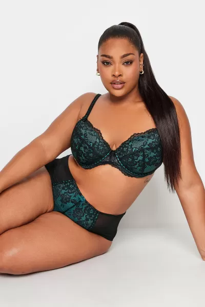 Image of Lace Padded Balcony Bra