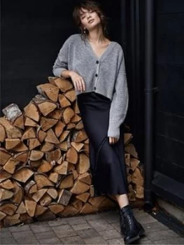 Image of Mint Velvet Mint Velvet Chunky Cardi Layered Slip Dress