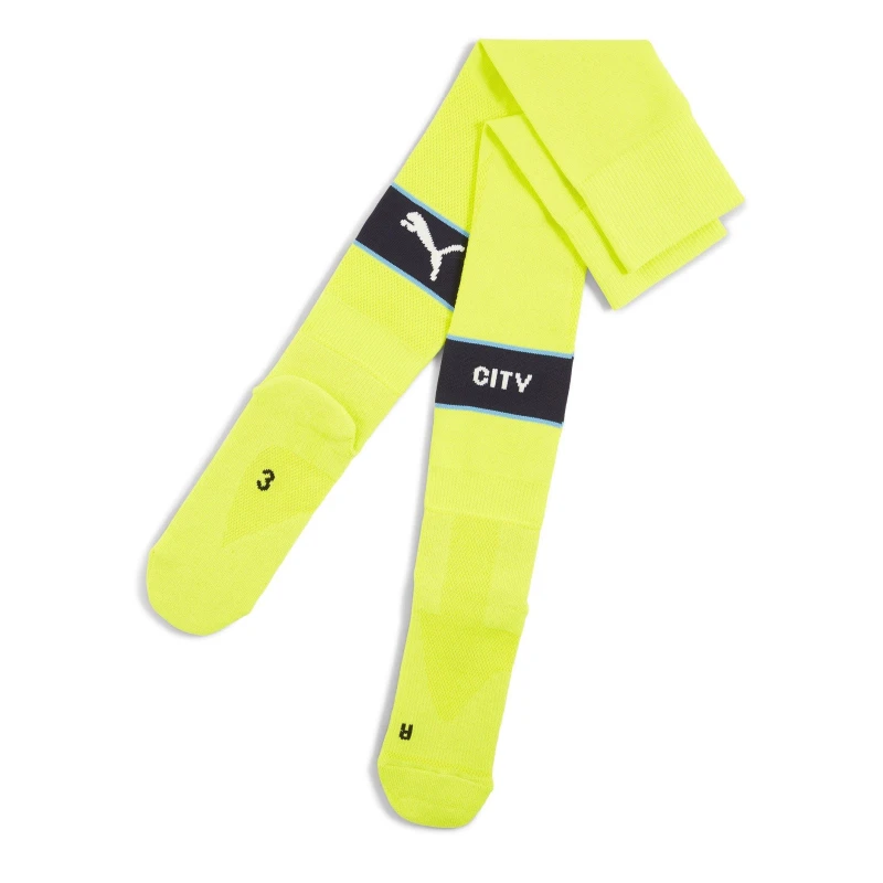 Image of Puma Manchester City Home Socks 2024 2025 - Yellow Yellow C8 - C13