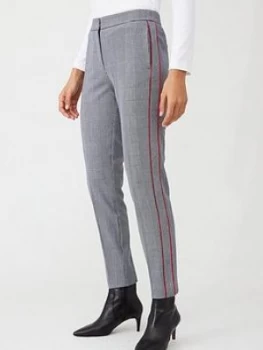 Image of Tommy Hilfiger Fauna Slim Trouser - Check, Prince Of Wales, Size 8, Women