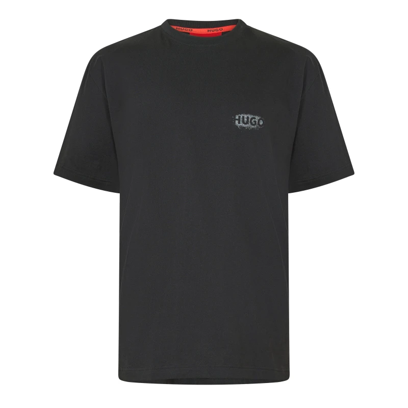 Image of Hugo Spray Tee Sn63 Black 001 male 2X Large