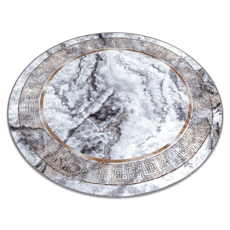 Image of RugsX Miro Rug in Grey Size: 160cm diameter Grey Unisex 160cm diameter