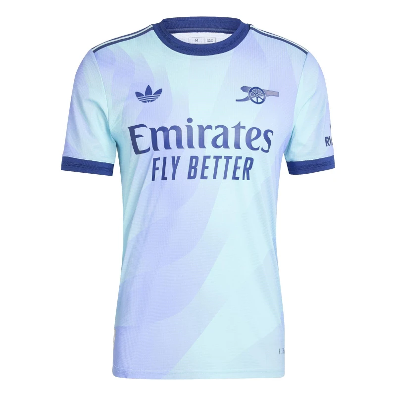 Image of adidas Arsenal Authentic Third Shirt 2024 2025 Adults Claqua/Ltflpu male M