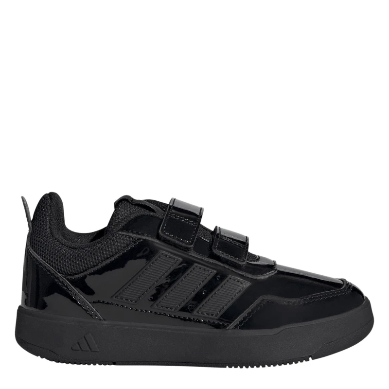 Image of adidas Tensaur Hook and Loop Shoes Girls Black Patent female C11 (29)